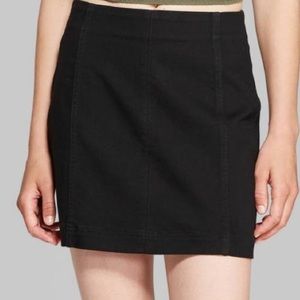 Black Mini Skirt Wild Fable Size 8